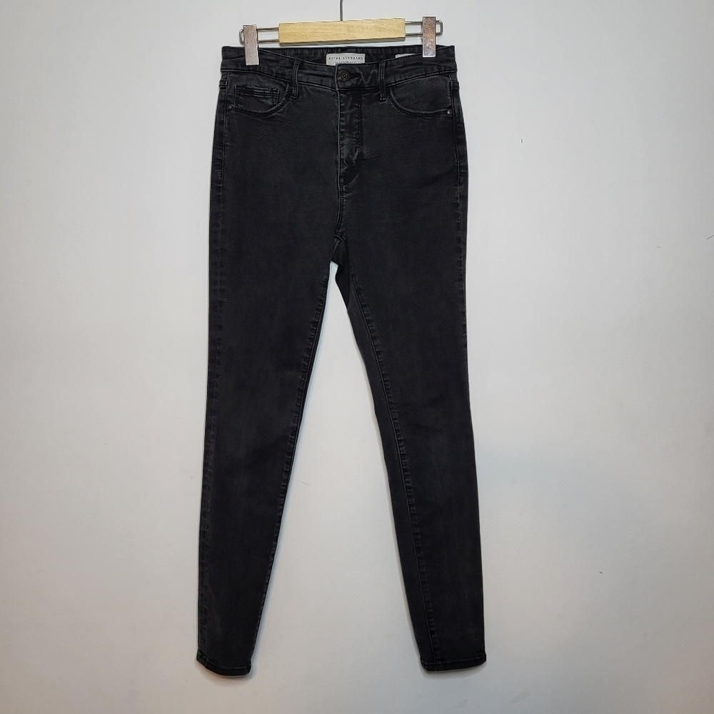 Social Standard by Sanctuary High Rise Skinny Black Jeans Size 6/28